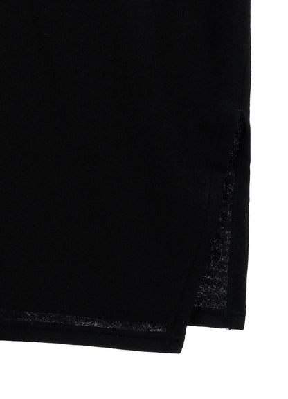 AIRY WOOL BLEND JERSEY CAPE SILHOUETTE CUTSEW TOP