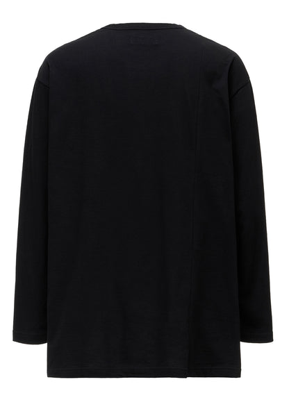 COTTON JERSEY FABRIC LAYERED T-SHIRT
