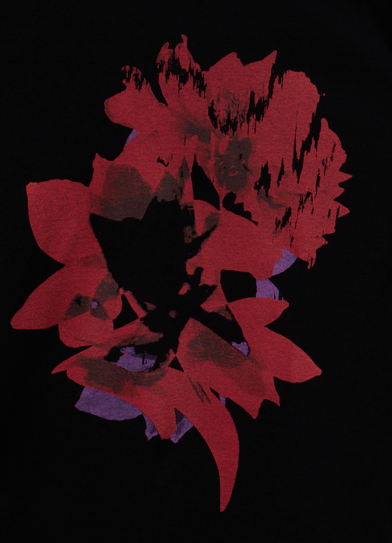 GRAPHIC T-SHIRT -CRIMSON BLOOM- – THE SHOP YOHJI YAMAMOTO
