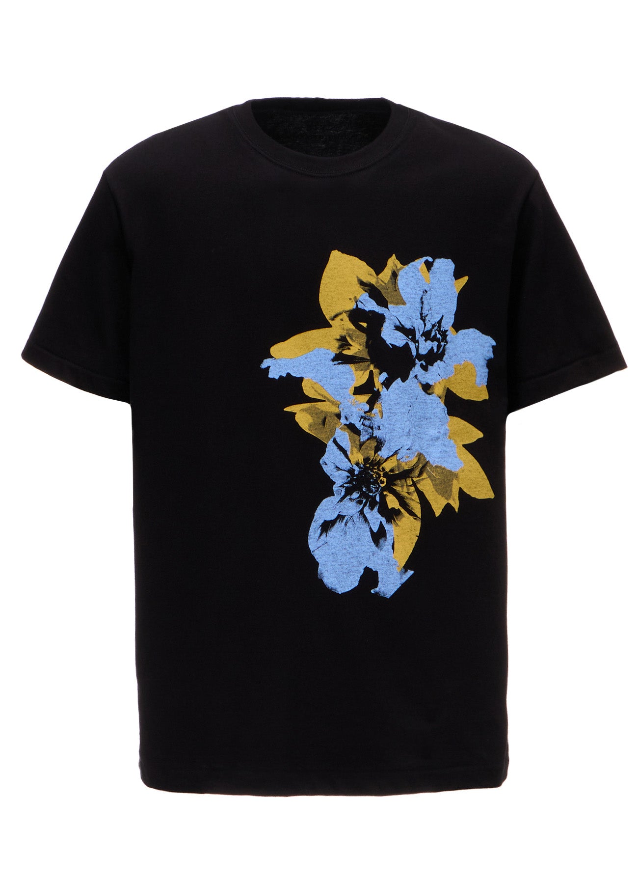 GRAPHIC T-SHIRT -DAHLIA IN BLUE- – THE SHOP YOHJI YAMAMOTO