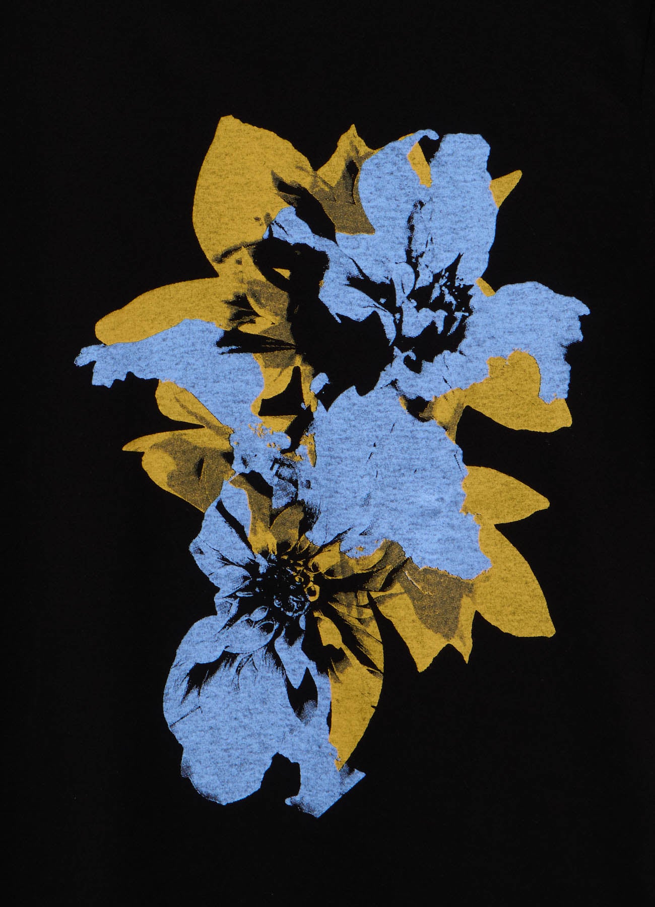 GRAPHIC T-SHIRT -DAHLIA IN BLUE- – THE SHOP YOHJI YAMAMOTO