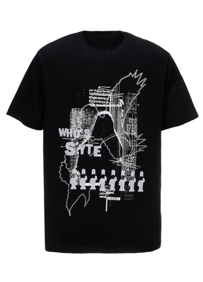 GRAPHIC T-SHIRT -GLITCH GLITCH: WHO'S S'YTE-
