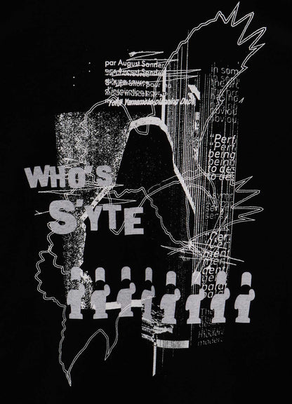 GRAPHIC T-SHIRT -GLITCH GLITCH: WHO'S S'YTE-