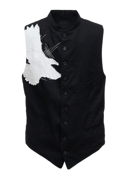20/COTTON TWILL CROW PATCH VEST