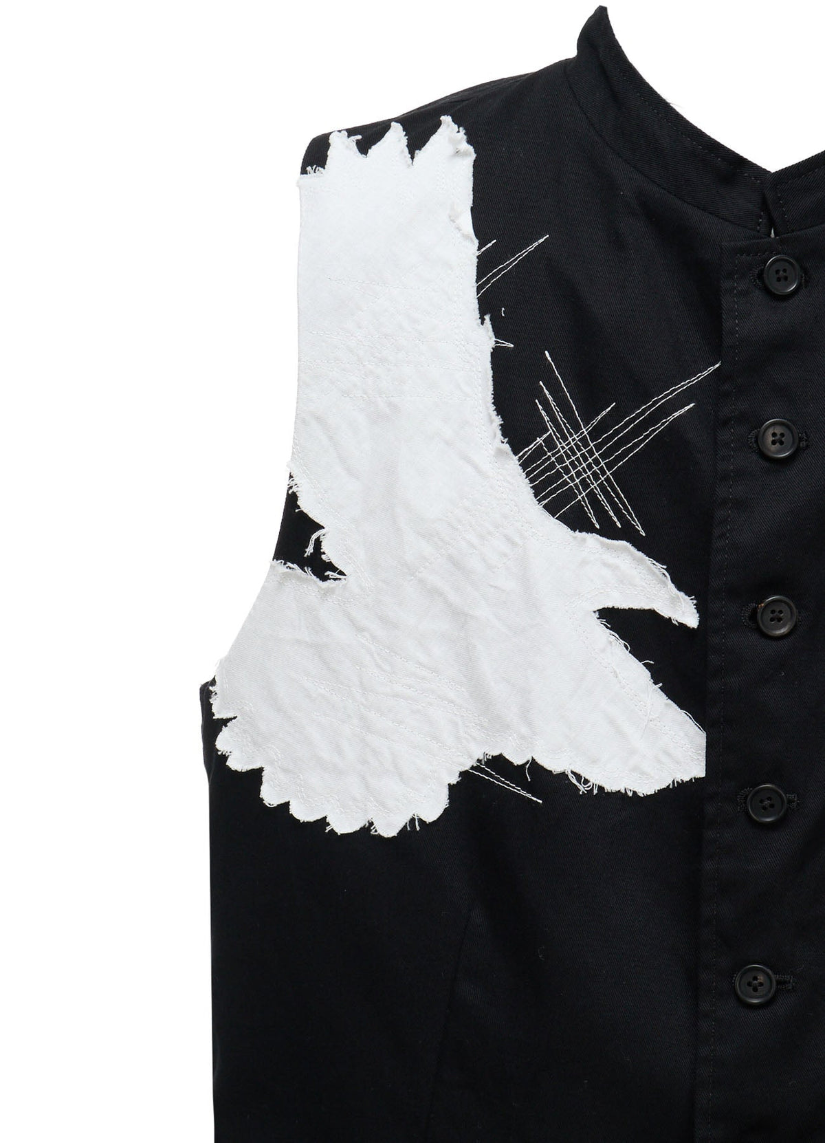 20/COTTON TWILL CROW PATCH VEST