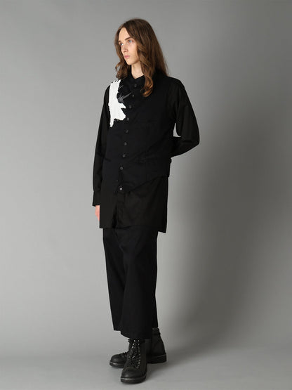 20/COTTON TWILL CROW PATCH VEST