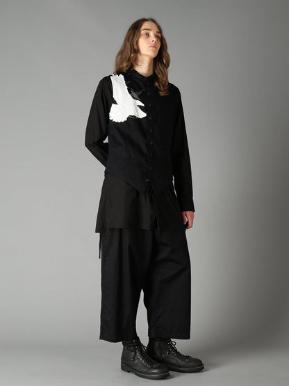 20/COTTON TWILL CROW PATCH VEST
