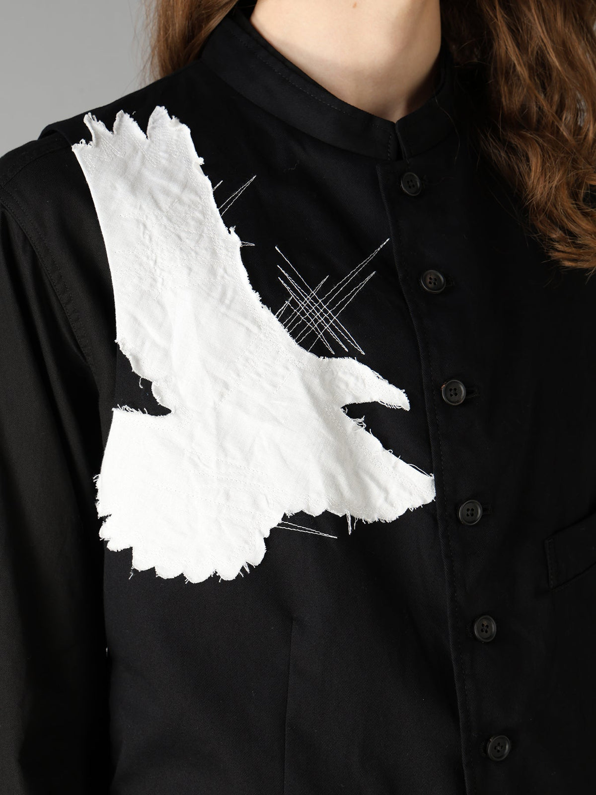 20/COTTON TWILL CROW PATCH VEST