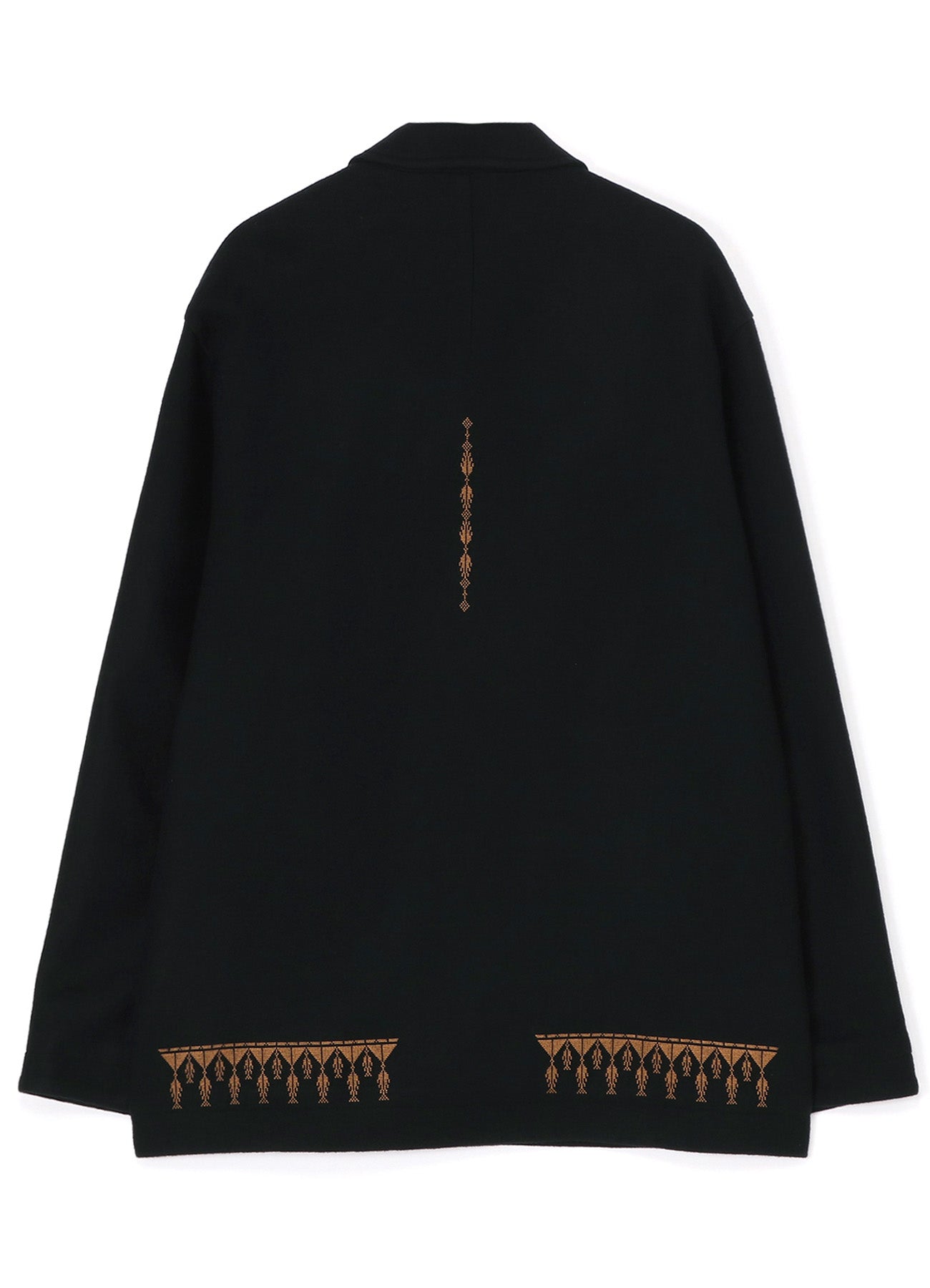 COMPRESSED JERSEY ETHNIC EMBROIDERED BLOUSON