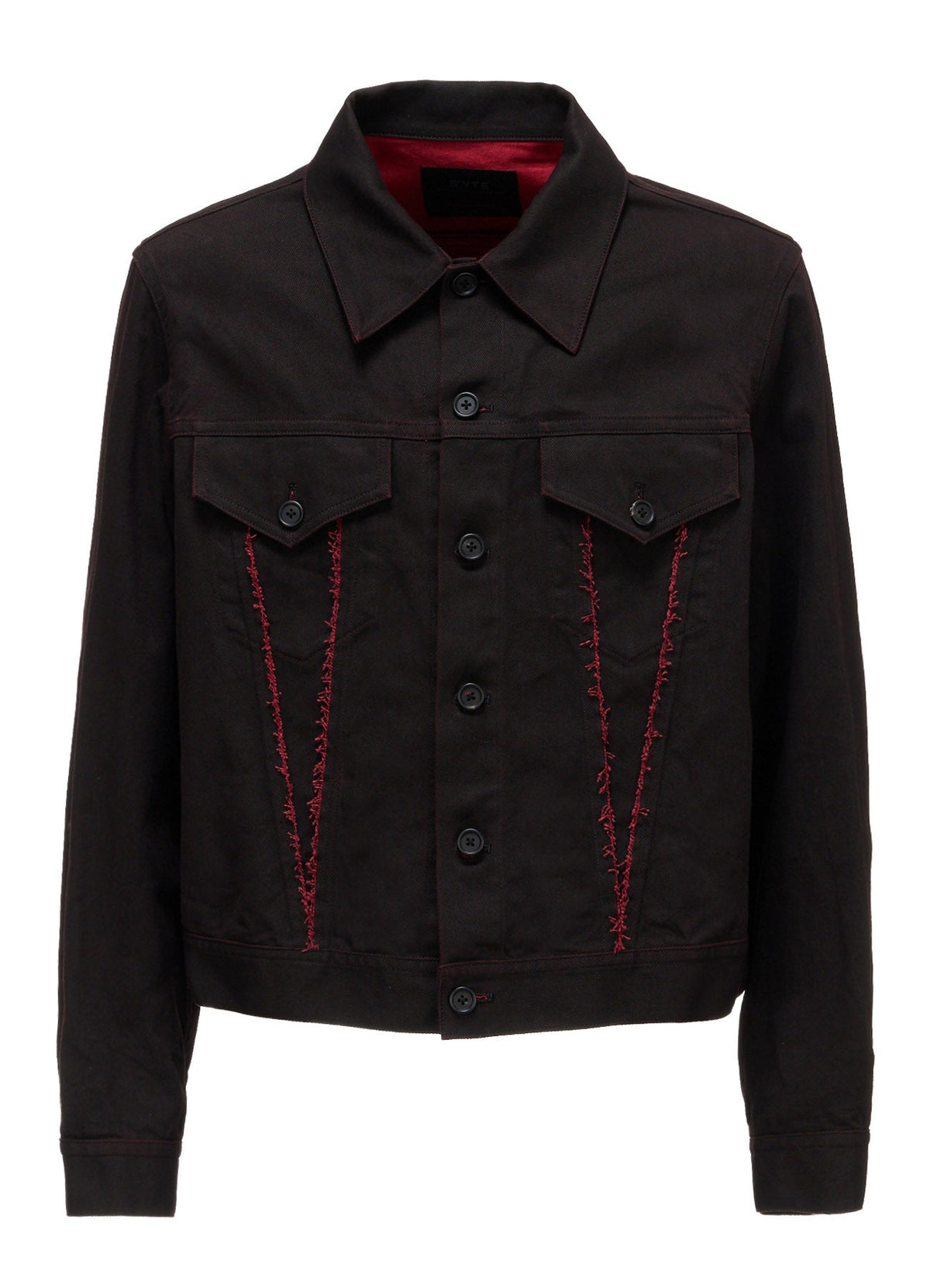 PIGMENT PRINT COTTON TWILL RAW-EDGE DETAIL BLOUSON
