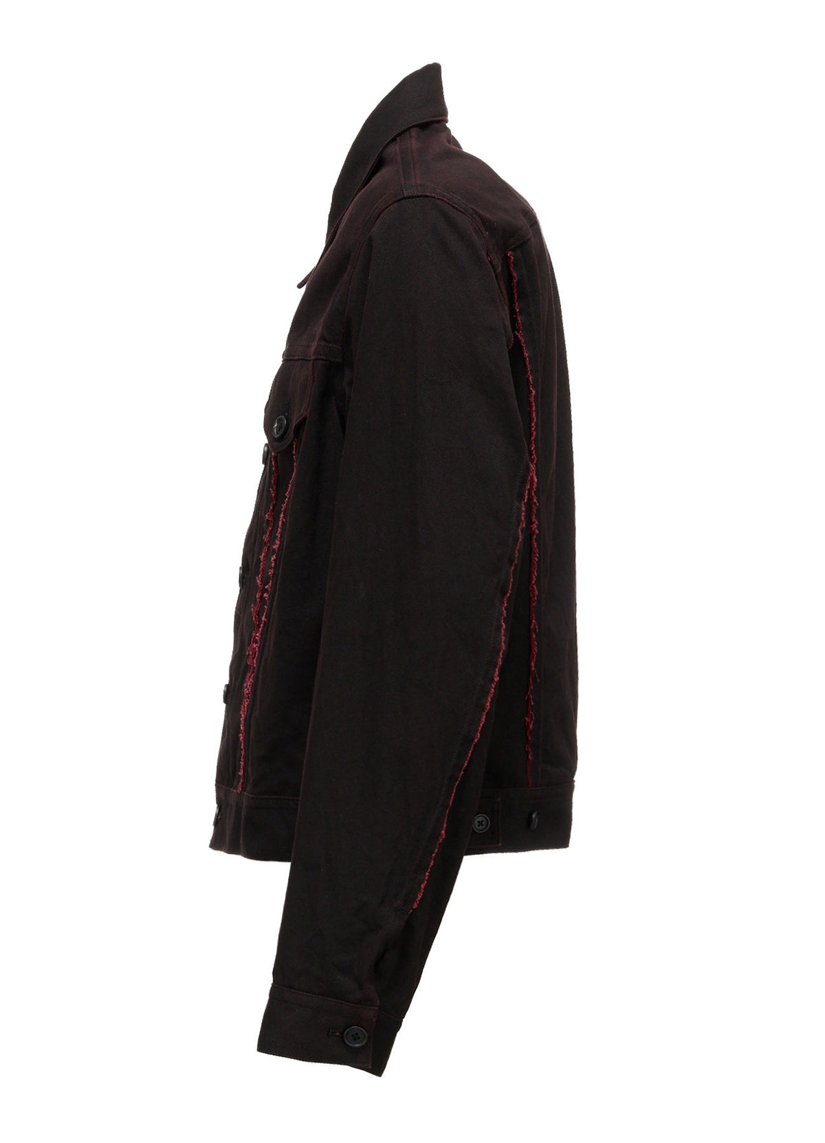 PIGMENT PRINT COTTON TWILL RAW-EDGE DETAIL BLOUSON