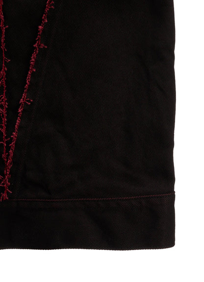 PIGMENT PRINT COTTON TWILL RAW-EDGE DETAIL BLOUSON