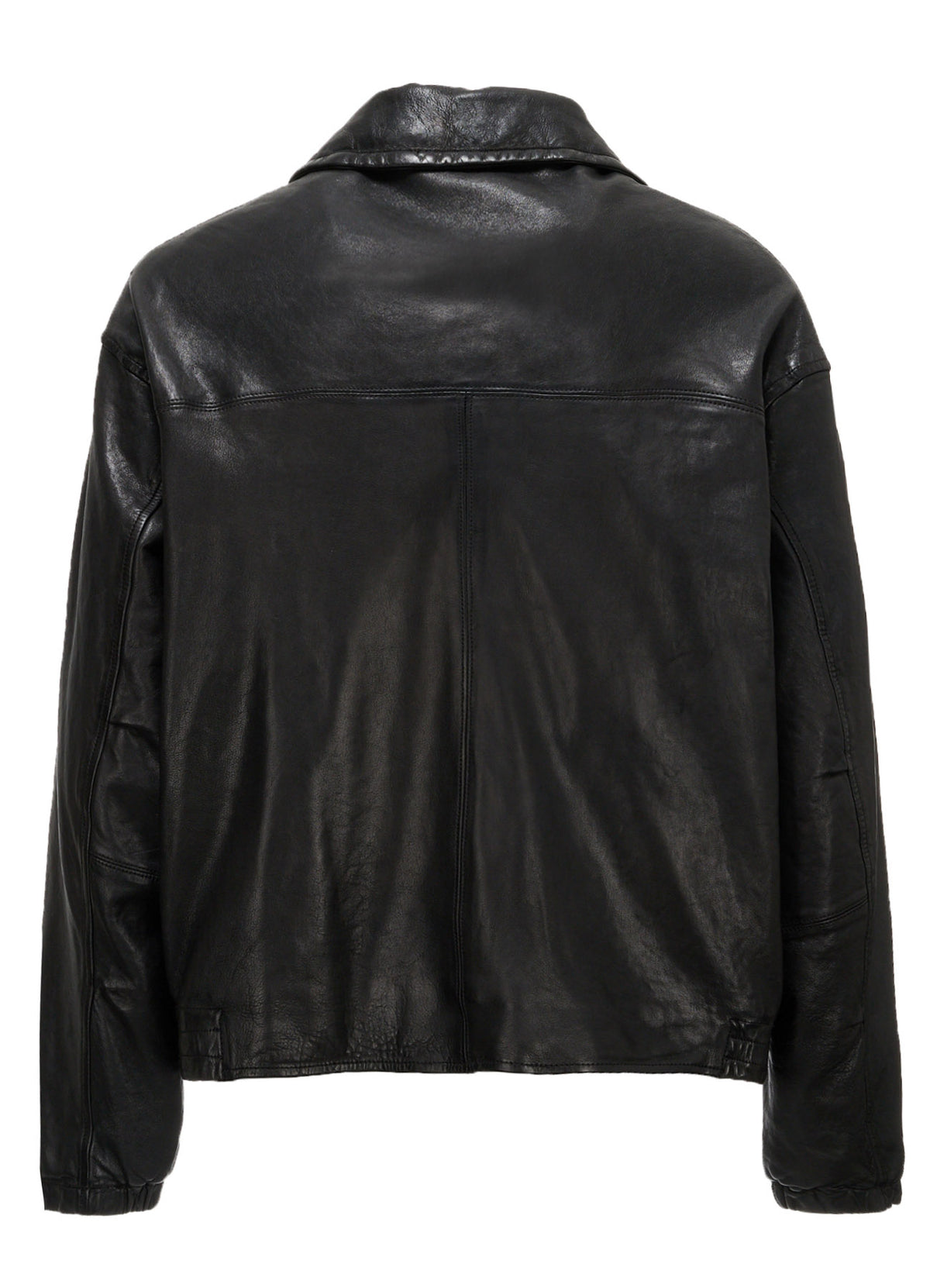 WASHED SHEEP LEATHER ZIP-UP BLOUSON