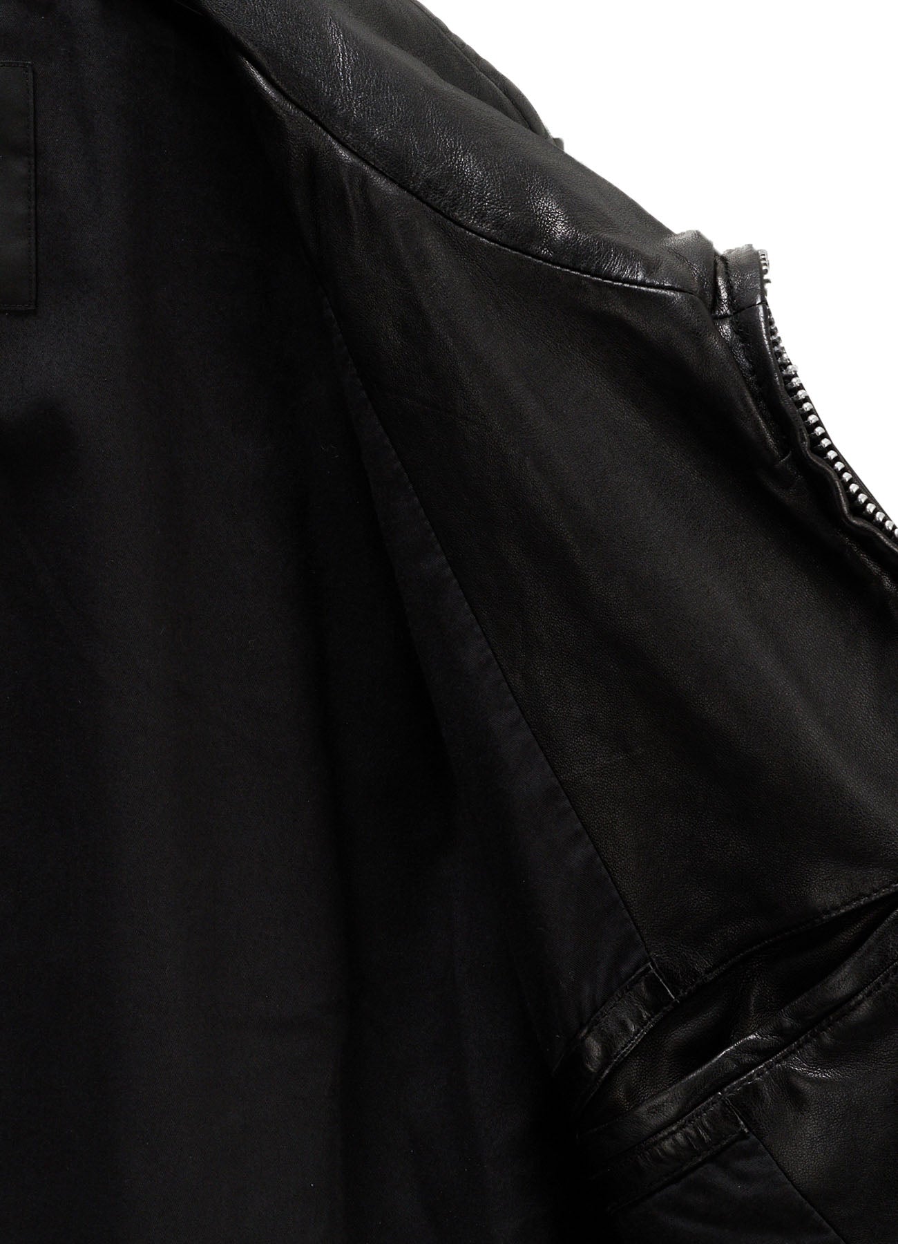 WASHED SHEEP LEATHER ZIP-UP BLOUSON – THE SHOP YOHJI YAMAMOTO