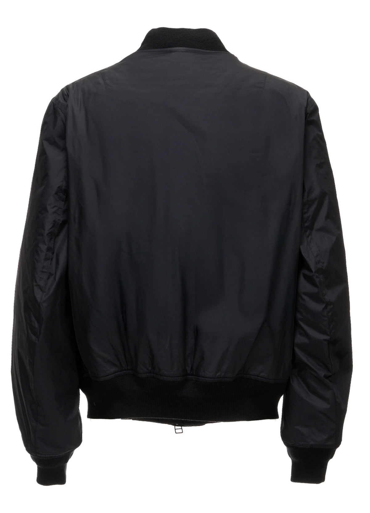 NYLON TWILL EMBROIDERY BOMBER JACKET