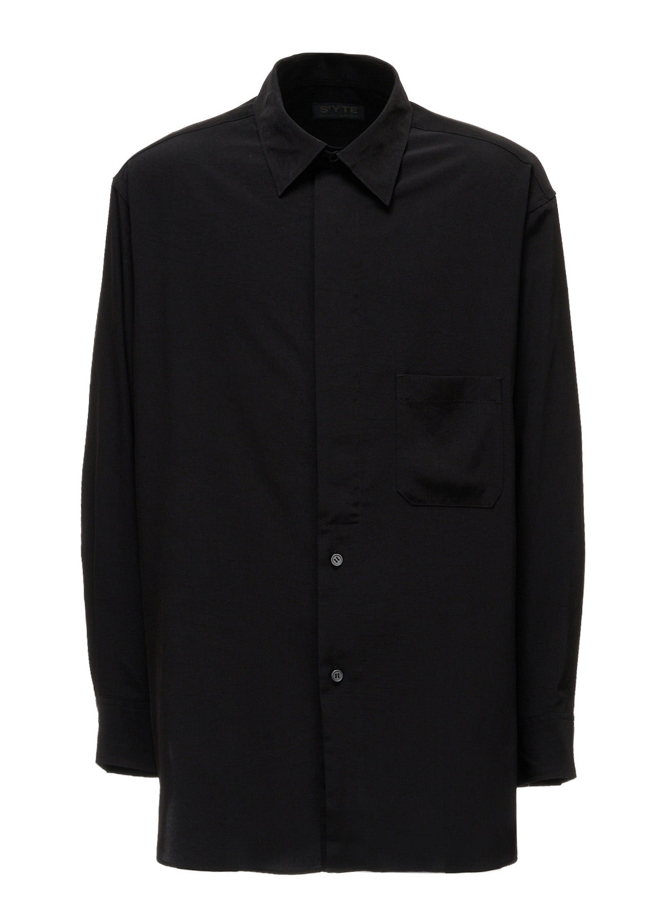 CREPE de CHINE HALF CONCEALED PLACKET RAGULAR SHIRT – THE SHOP