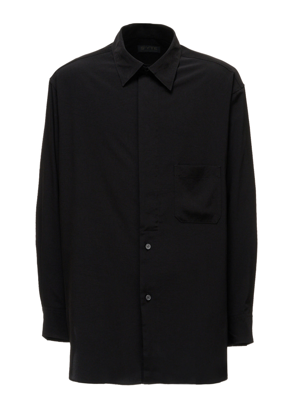 CREPE de CHINE  HALF CONCEALED PLACKET RAGULAR SHIRT