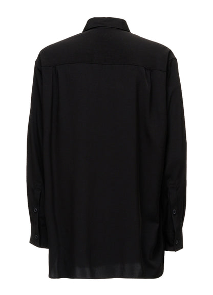 CREPE de CHINE  HALF CONCEALED PLACKET RAGULAR SHIRT