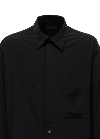 CREPE de CHINE  HALF CONCEALED PLACKET RAGULAR SHIRT