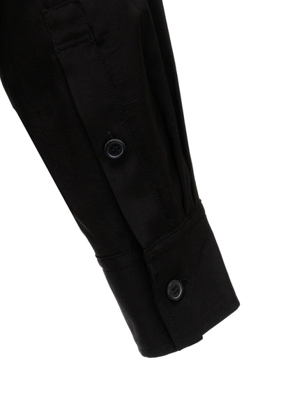 CREPE de CHINE  HALF CONCEALED PLACKET RAGULAR SHIRT