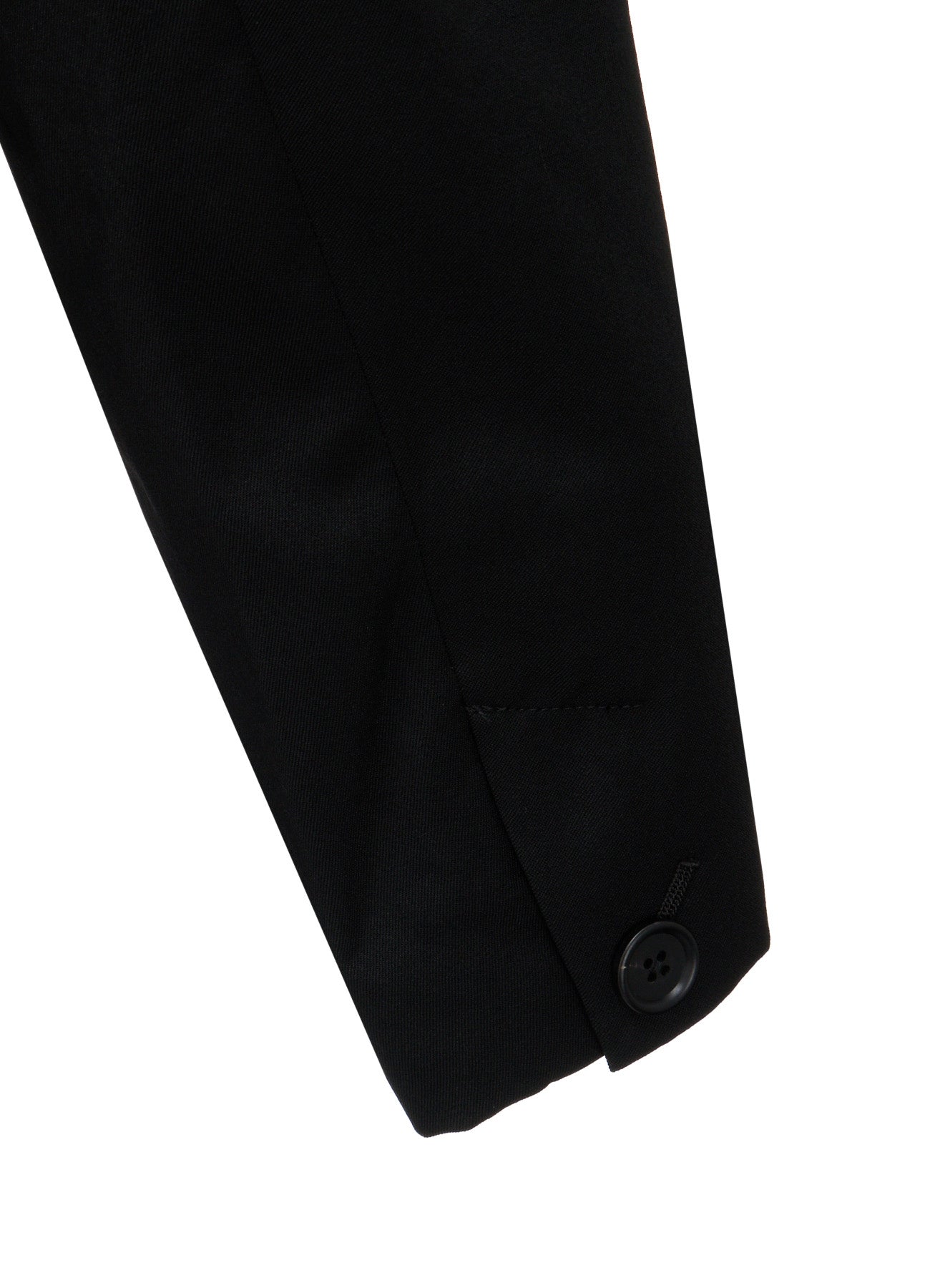 WASHER WOOL GABARDINE CONCEALED PLACKET STAND COLLAR COAT