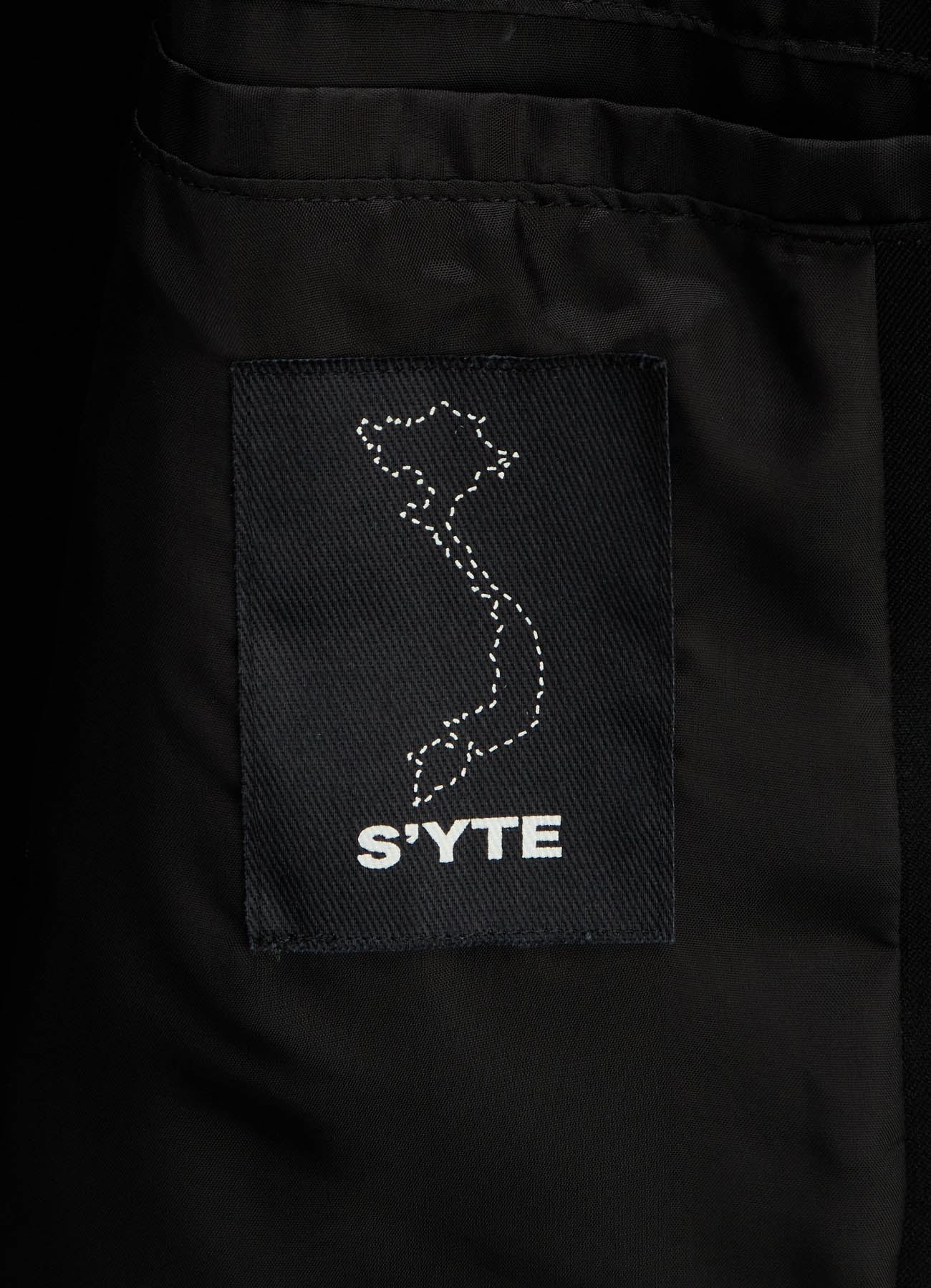 WASHER WOOL GABARDINE CONCEALED PLACKET STAND COLLAR COAT