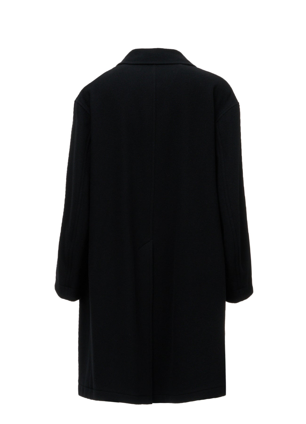 BRUSHED WOOL CONCEALED PLACKET COAT – THE SHOP YOHJI YAMAMOTO
