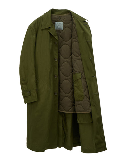 20/COTTON TWILL COAT WITH PADDED LINER