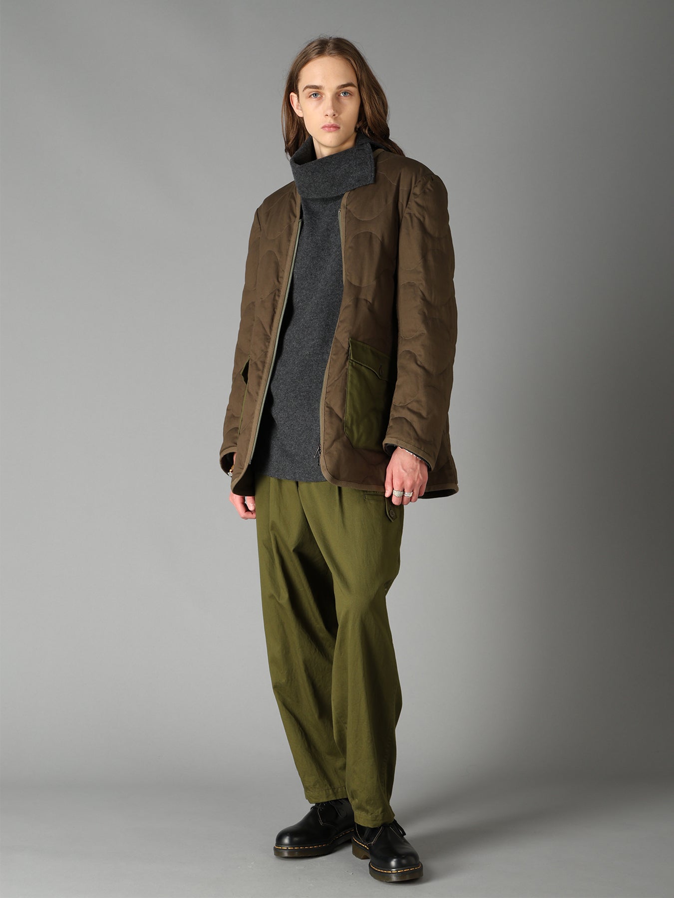 20/COTTON TWILL COAT WITH PADDED LINER