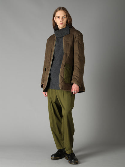 20/COTTON TWILL COAT WITH PADDED LINER