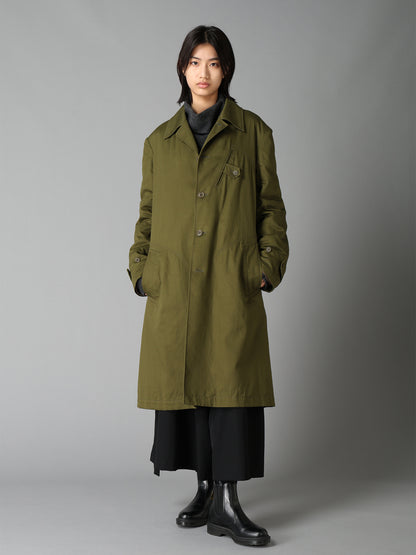 20/COTTON TWILL COAT WITH PADDED LINER