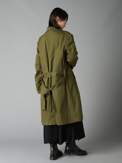20/COTTON TWILL COAT WITH PADDED LINER