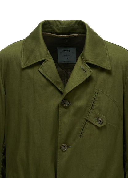 20/COTTON TWILL COAT WITH PADDED LINER