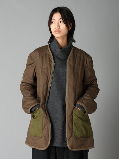 20/COTTON TWILL COAT WITH PADDED LINER