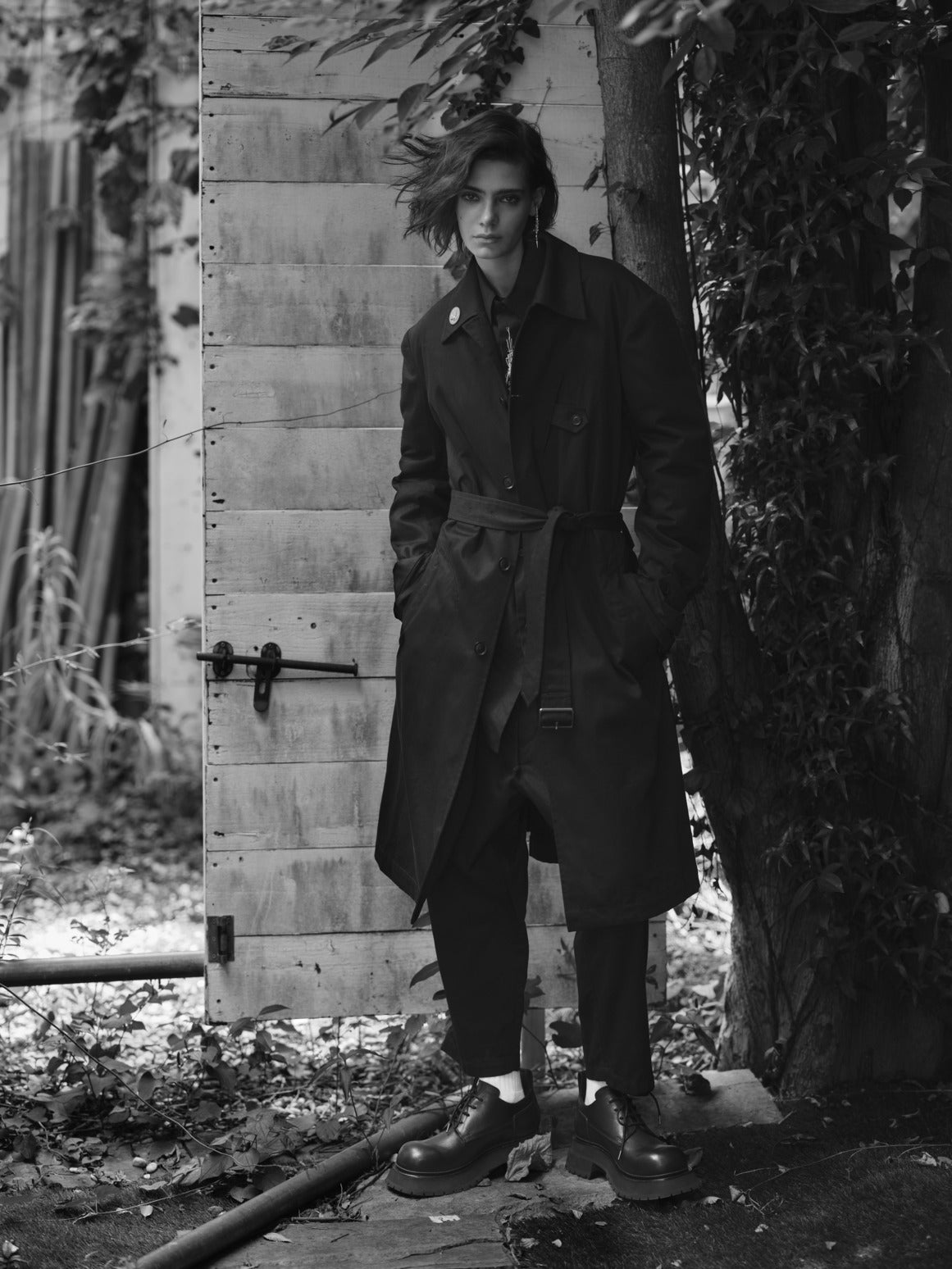 20/COTTON TWILL COAT WITH PADDED LINER