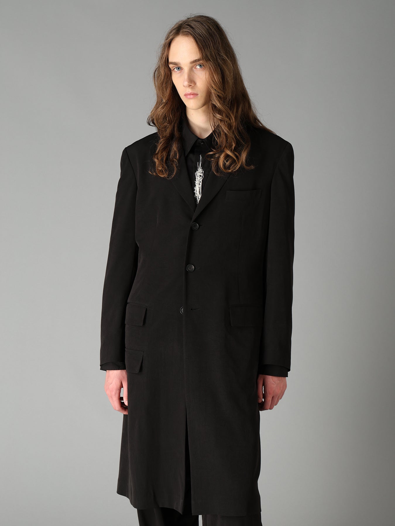 セール issue 学芸大学1990svintagelinenhalf coat CREPE de CHINE DOCTOR JACKET – THE SHOP YOHJI YAMAMOTO