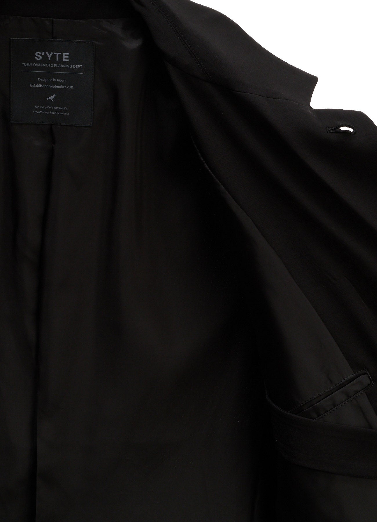 CREPE de CHINE DOCTOR JACKET – THE SHOP YOHJI YAMAMOTO