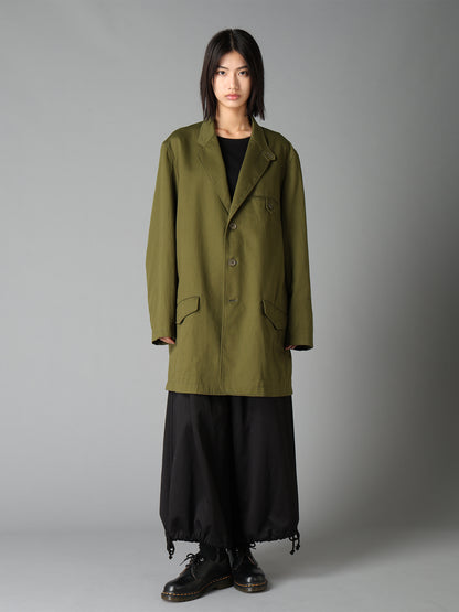 20/COTTON TWILL TAB DETAIL JACKET