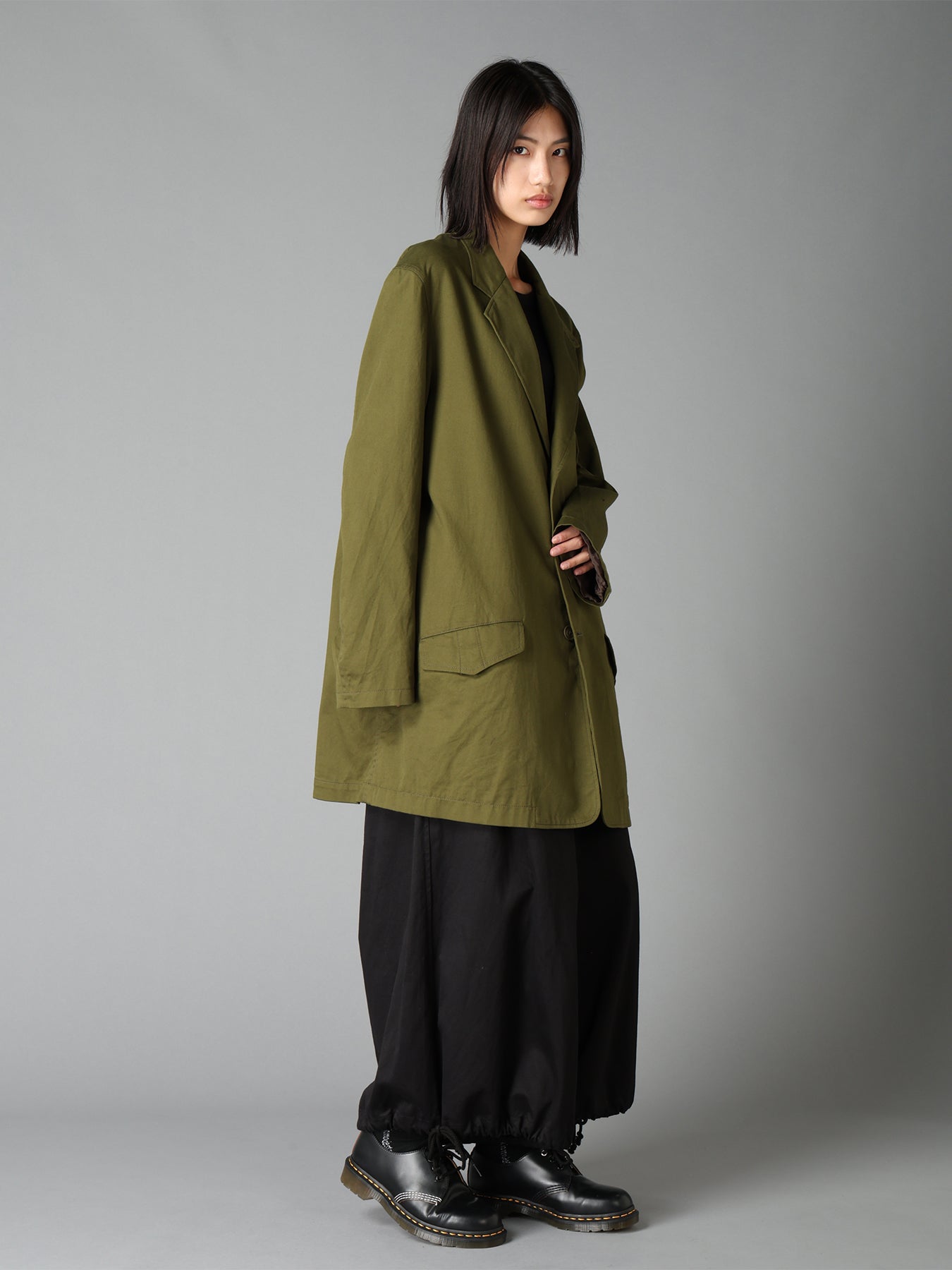 20/COTTON TWILL TAB DETAIL JACKET