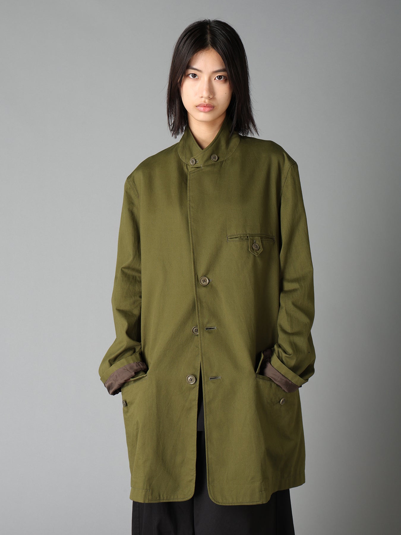 20/COTTON TWILL TAB DETAIL JACKET
