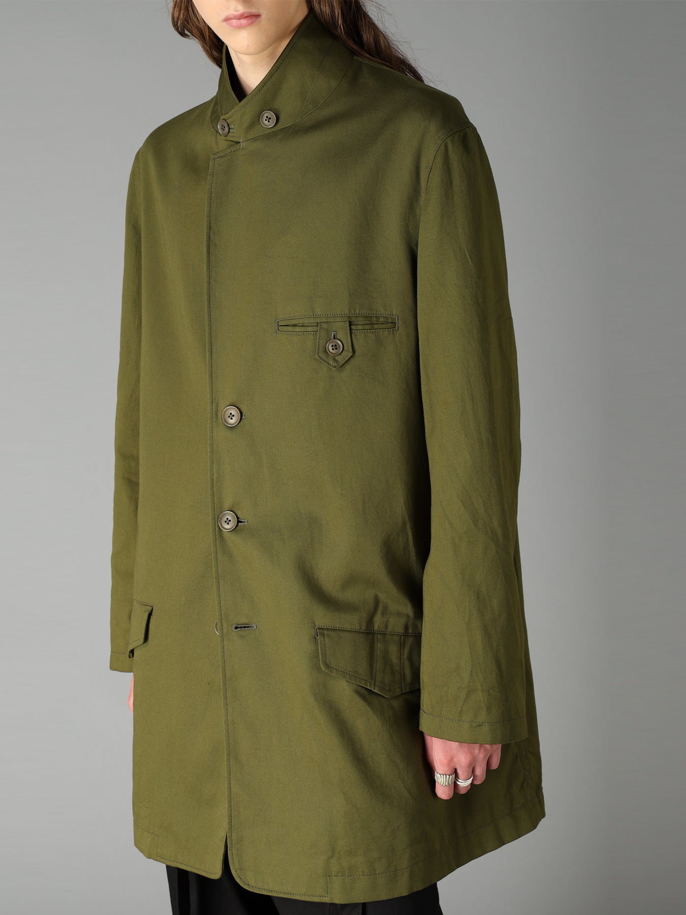 20/COTTON TWILL TAB DETAIL JACKET