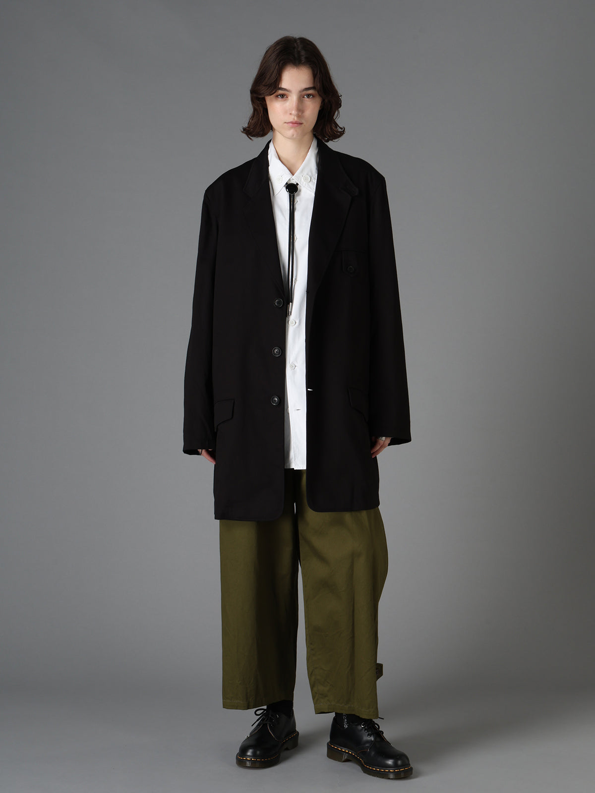 20/COTTON TWILL TAB DETAIL JACKET