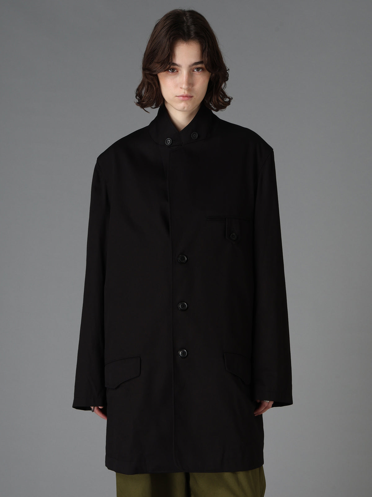 20/COTTON TWILL TAB DETAIL JACKET