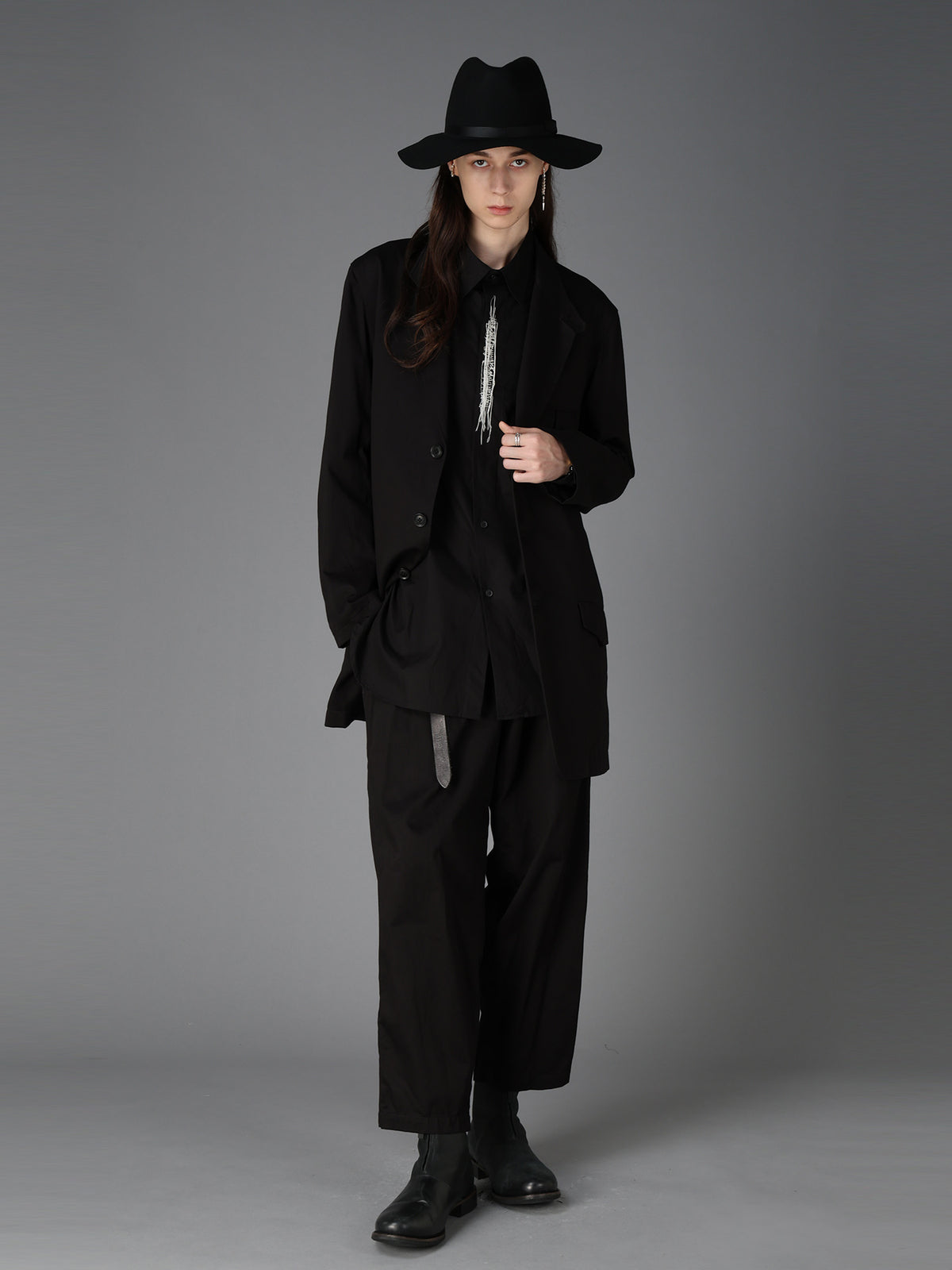 20/COTTON TWILL TAB DETAIL JACKET