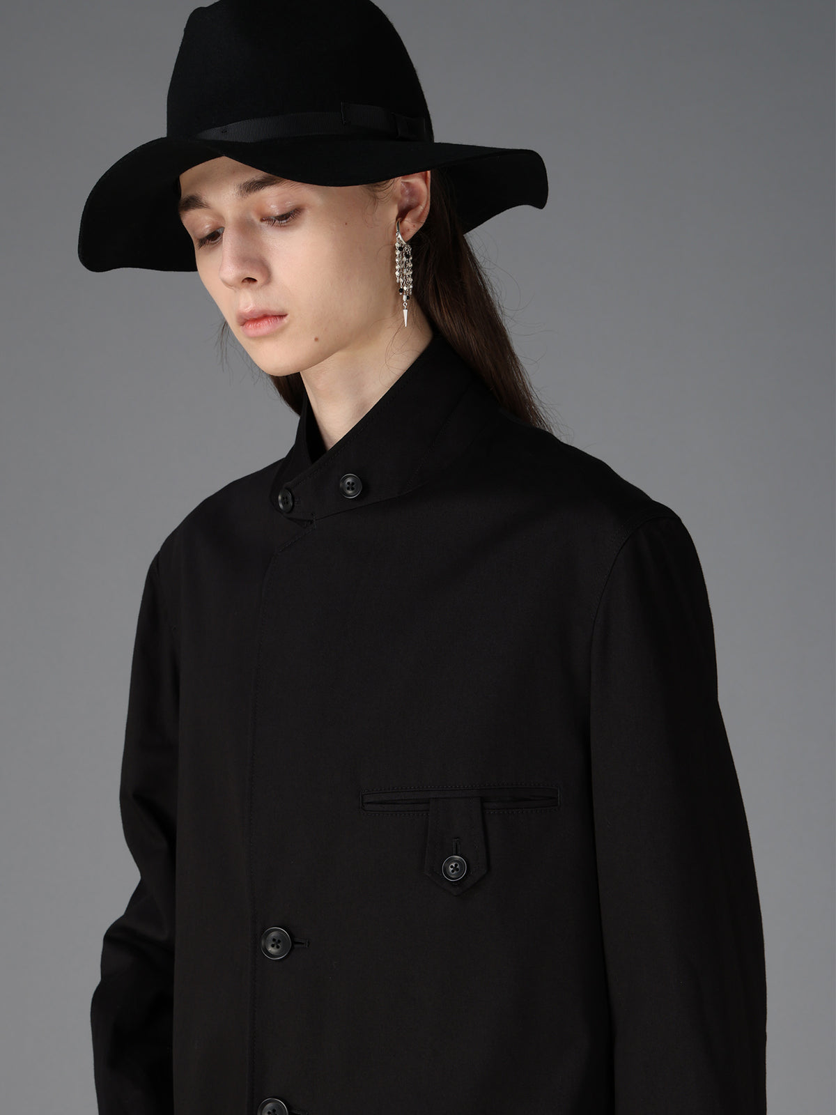 20/COTTON TWILL TAB DETAIL JACKET