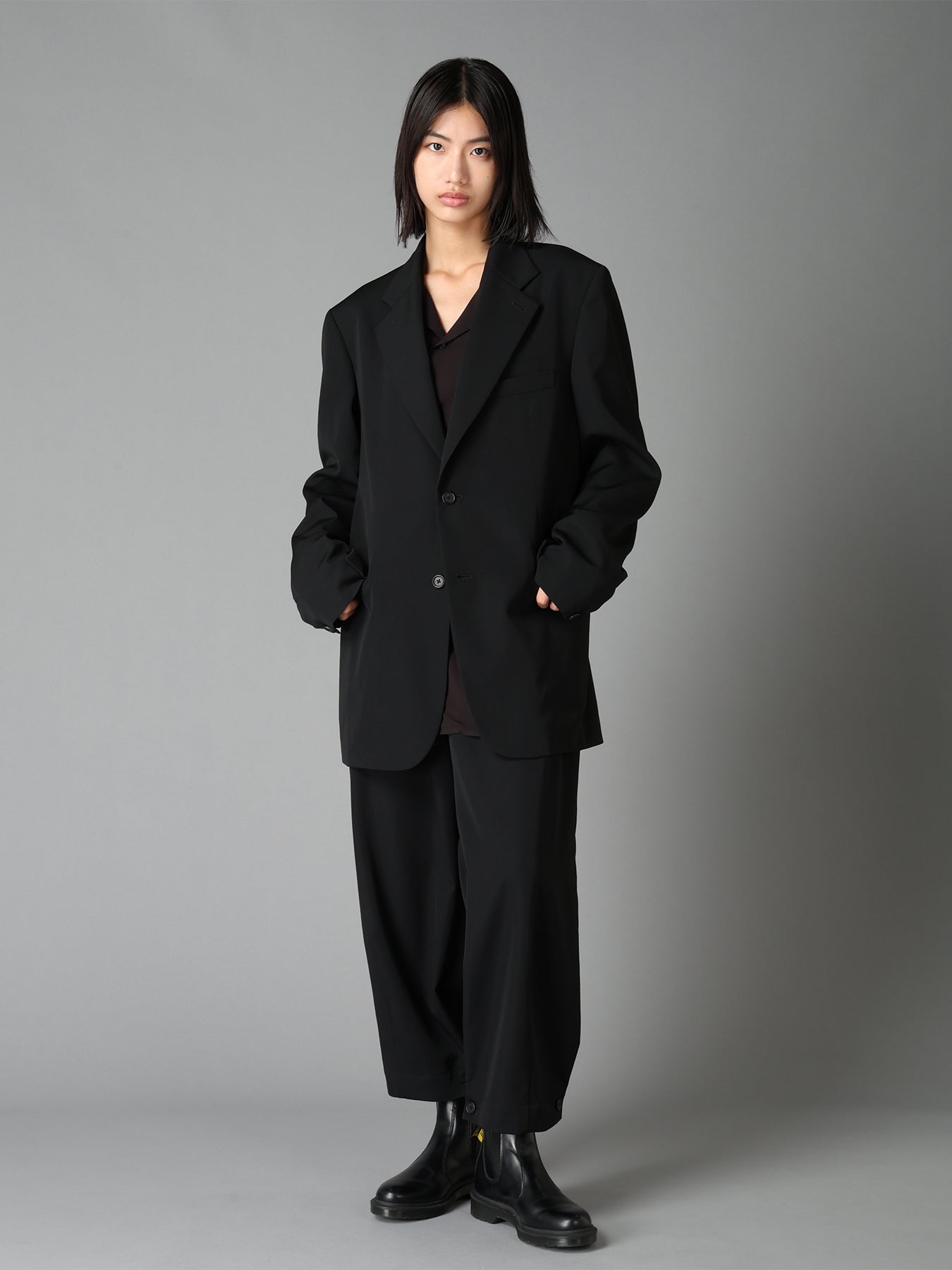 WASHER WOOL GABARDINE 5 BUTTON JACKET