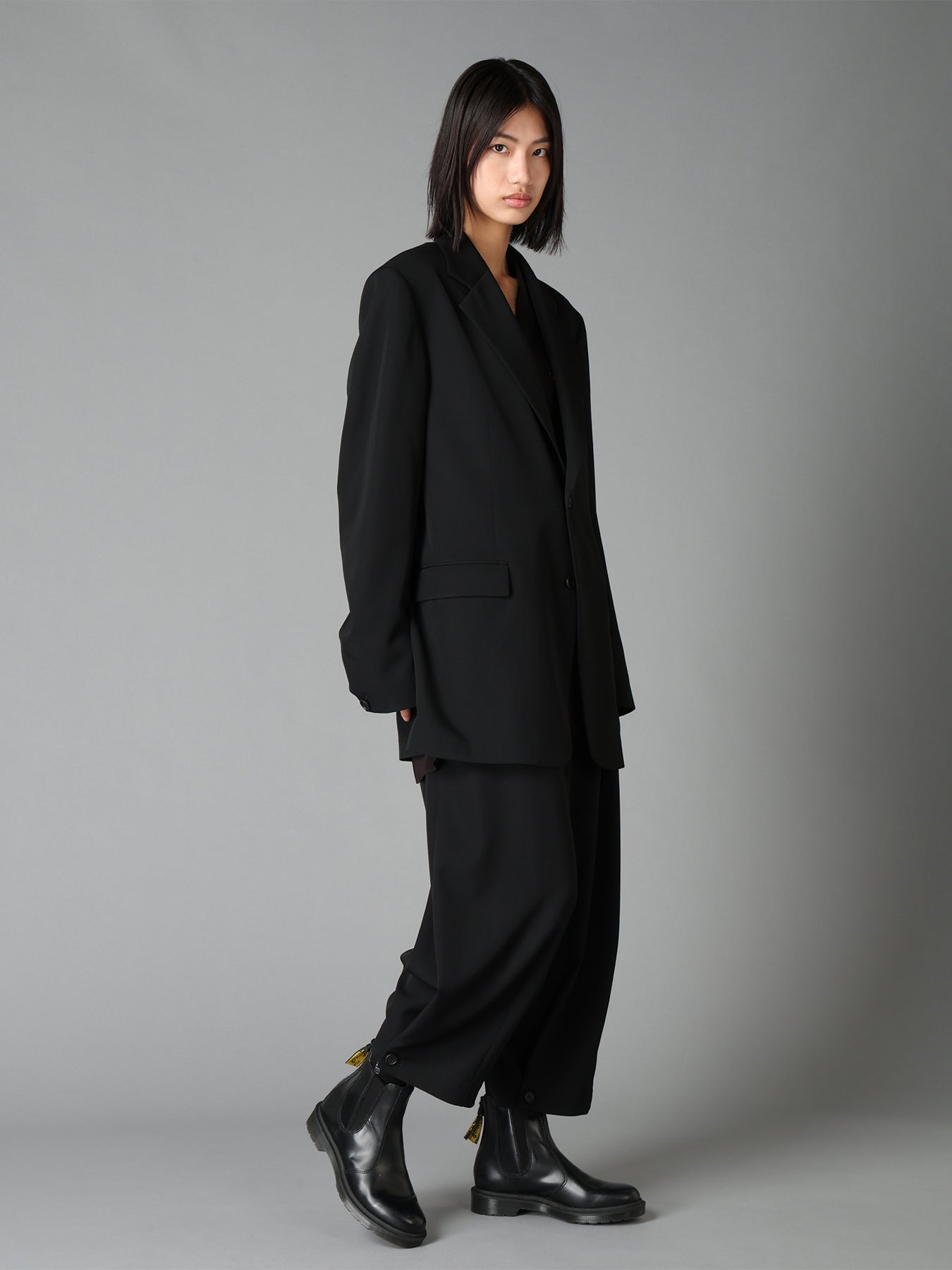 WASHER WOOL GABARDINE 5 BUTTON JACKET