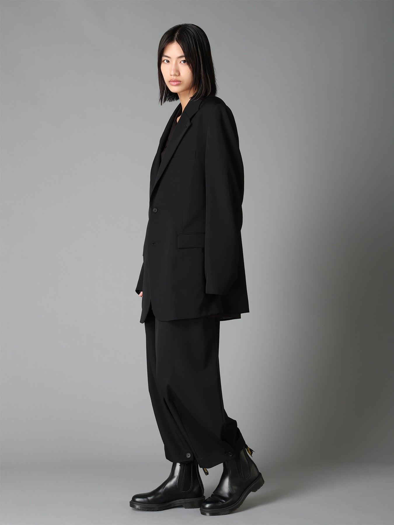 WASHER WOOL GABARDINE 5 BUTTON JACKET