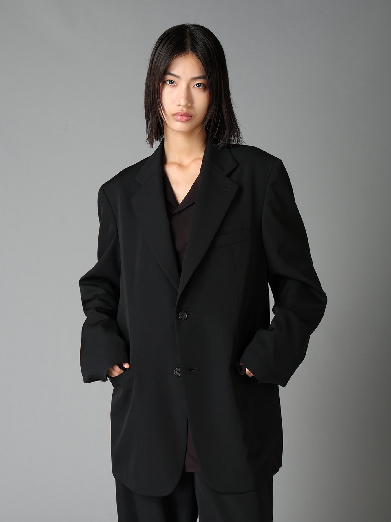 WASHER WOOL GABARDINE 5 BUTTON JACKET