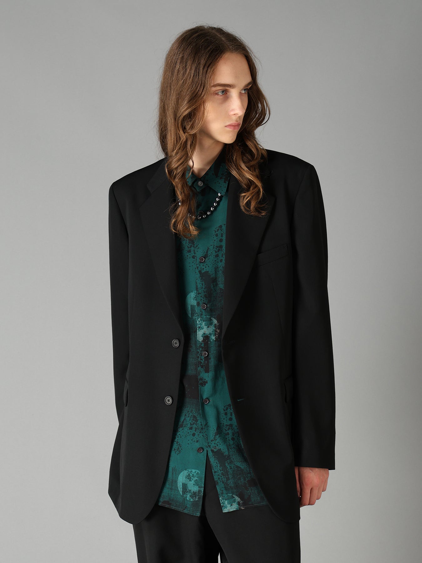 WASHER WOOL GABARDINE 5 BUTTON JACKET